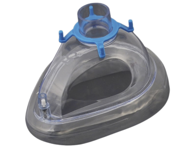 Маска з надувною манжетою одноразова №5 для дорослих, Пласті-мед